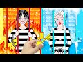 DIY Paper Dolls & Crafts - Hot Wednesday Addams VS Cold Elsa In Jail - Barbie's New Home Handmade