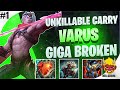 Unkillable Carry Series #1 | TANK VARUS = GIGA BROKEN!| Varus Wild Rift Gameplay & Guide