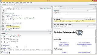 R Programming: Debugging with Browser and Debug