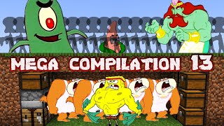5 Minecraft Speedrunners VS 1 Hunter - Mega Compilation 13