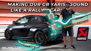 The best GR Yaris Exhaust? Akrapovič Titanium Race + OPF Delete - Install + Driving Sounds