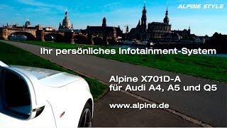 Audi A4 (B8), A5, Q5 Navigation-Nachrüstung Alpine X701D-A