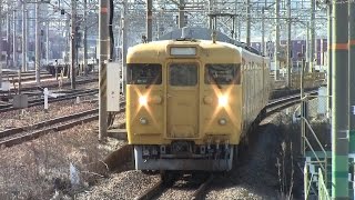 【安芸路ライナー】JR西日本　地域色113系電車　ヒロP-12編成　天神川駅通過