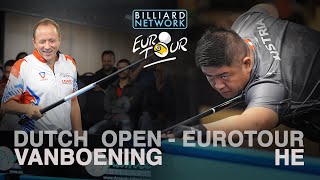 Shane Van Boening vs Mario HE | Eurotour - Dutch OPEN | 9 Ball | Commentary by Imran Majid