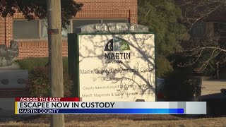 Prisoner who escaped in Martin County captured 5pm