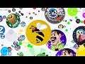 CROWDED SERVERS / DESTROYING MULTPILE CLANS AGARIO (Agar.io Mobile Gameplay)