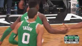 "Are You Not Entertained?": Jaylen Brown Lobs To Jayson Tatum With 1 Minute Left