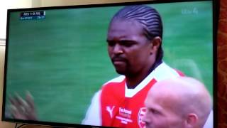 Kanu Wonder Goal Header For Arsenal Legends vs AC Milan Legends