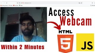 How to Access Webcam Using HTML5 and JavaScript | Webcam Tutorial