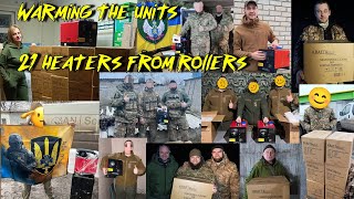 Warming the defenders of Ukraine. 21 diesel heaters from Rick Rollers