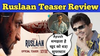 Ruslaan Teaser Review | KRK | #krkreview #Ruslaan #AayushSharma #RuslaanTeaser #krk