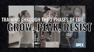 Training Through the 3 Phases of Life - Grow, Peak, Resist