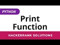 Python HackerRank Solutions: Print Function