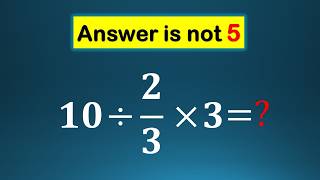 Most People Get This Simple Math Question Wrong!
