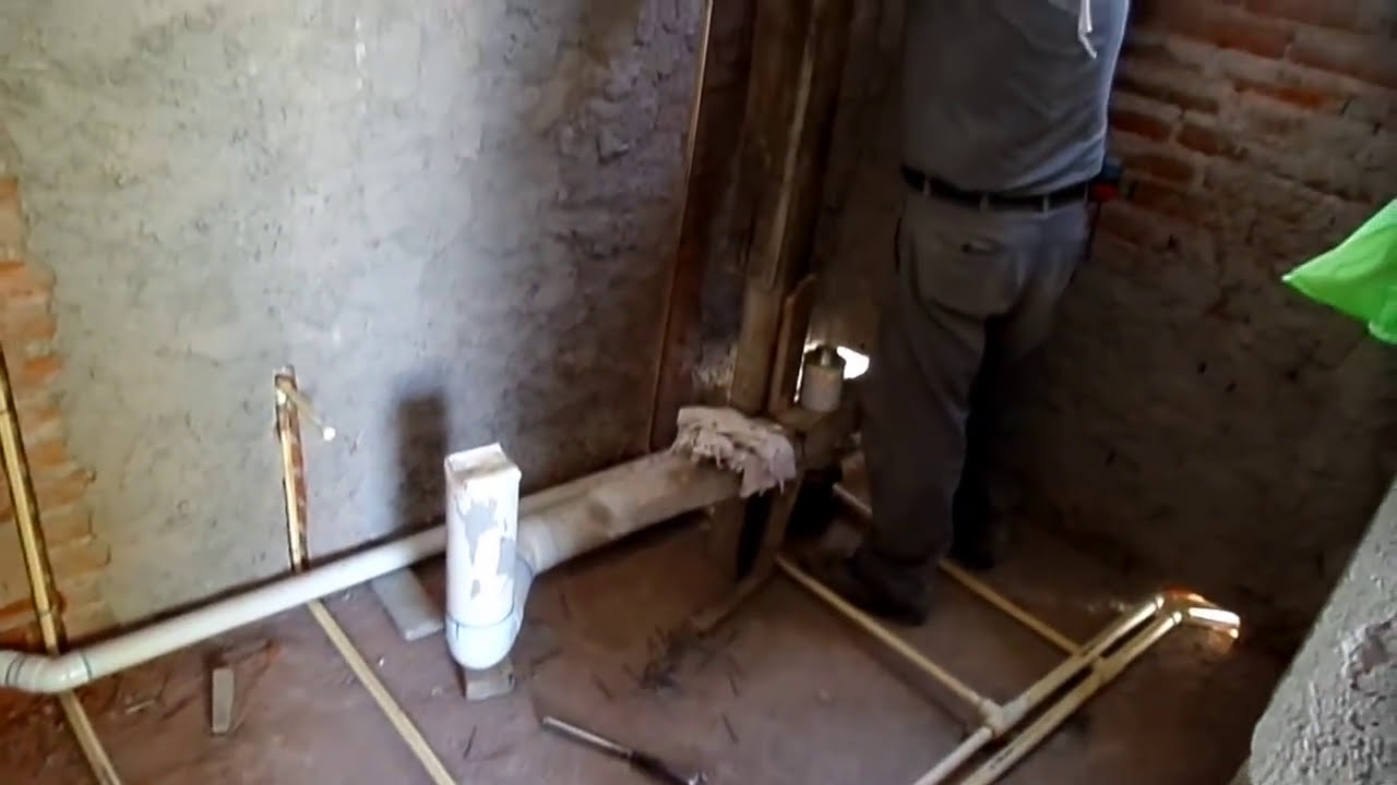 Instalacion Hidraulica Agua Fria Y Caliente Para Baño - YouTube