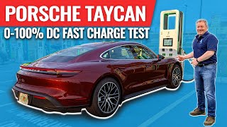 Porsche Taycan 0 to 100% DC Fast Charge Test