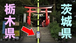 ど真ん中を県境が通るフクロウ神社/鷲子山上神社/紫陽花/ディープ栃木茨城観光旅行vlog