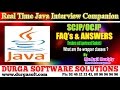 Java Interview Companion|| SCJP/OCJP|| What are the wrapper classes?