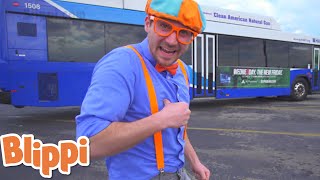 WOW! Blippi Explores Bus | Blippi | Learn With Blippi | Funny Videos \u0026 Songs