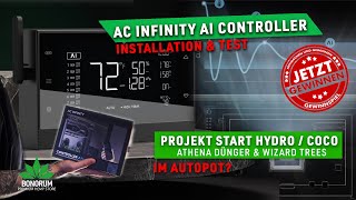 AC Infinity AI Controller – Installation \u0026 Test + Autopot Hydro mit Athena Dünger !Mega-Gewinnspiel!