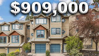 Inside this WONDERFUL $909,000 townhome backing onto a SERENE RAVINE | Canmore Real Estate