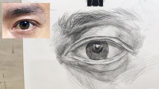 【素描】眼睛 五官 人像 Sketch eyes facial features portrait