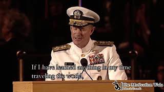 Lessons for the better tomorrow by -Admiral William H. McRaven #AWESOME motivational video