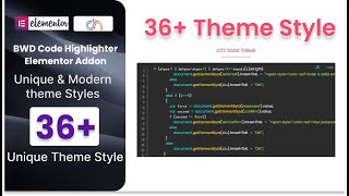 Code Highlighter Elementor addon tutorial
