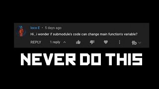 Modifying parent variables in python - Don't do this!