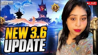 🔴NEW 3.6 UPDATE GAME PLAY || jaanuislive BGMI LIVE #girlgamer #pubgmobile #bgmilive