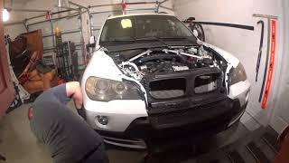 Front End Bumper Removal - Engine Removal and Repair 2007 BMW X5 N52 e70