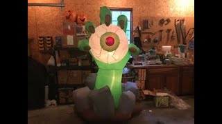 Rare Gemmy 2008 7 ft Monster hand Halloween Airblown Inflatable Review