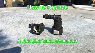 🔧How To Replace a Fuel Line Quick Connector. Quick Easy POV DIY video