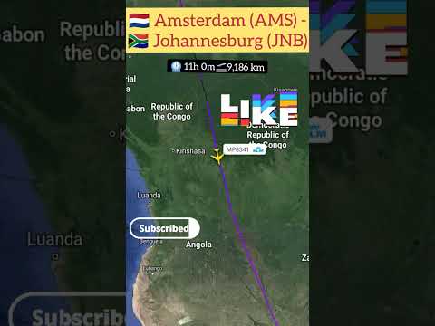 Amsterdam to Johannesburg | live flight tracking #aviation