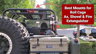 Mounting a Shovel or Axe 🪓 on a UTV, Jeep or 4x4 Roll Cage