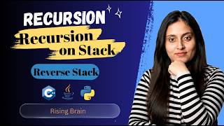 Reverse a Stack Using Recursion | Recursion Playlist | Java Python C++