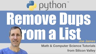 Python: List de-duplication
