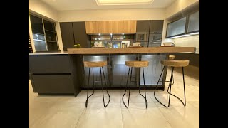 Ex display Schuller Kitchen with Island, Breakfast Bar, Worktops and Miele Appliances