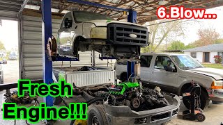 Burnout Truck Engine Install!!! First Fire Up!!