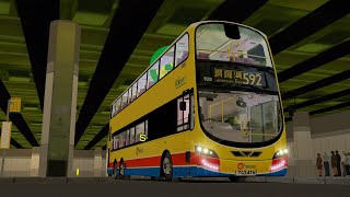 -長車-OMSI2 Volvo B9TL 12.8 6500 LECIP  | 香港島592 銅鑼灣