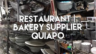 Restaurant and bakery tools and equipment supplier in Quiapo Manila