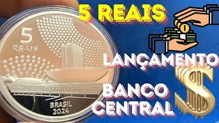 BANCO CENTRAL LANÇA NOVA MOEDA DE 5 REAIS ALGUÉM JÁ SABIA.😳