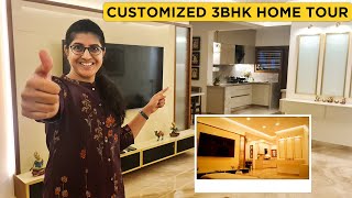 Simple & Elegant 3BHK Home Interiors | Smart furniture for small spaces | Wardrobe designs