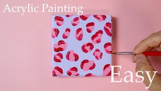 #shorts ㅣ아크릴화 기초 ㅣ호피무늬 그리기 🐆 ㅣAcrylicPainting for beginners ㅣ팝아트