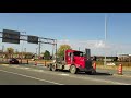 language two cn trains heading west by highway 20 in montreal 10 23 20