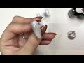 落ち着いたカラーでオフィスネイルもokなミラーフレンチネイル【seria gel nail】