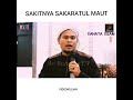 Sakitnya sakaratul maut