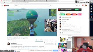 Watching SSSniperwolf Playing Fortnite Battle Royale On LIVE