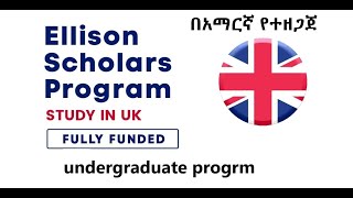 Ellison Undergraduate Scholars Program 2025 at the University of Oxford