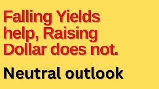 Dropping yields offer hope. Strong dollar may lead to bad future outlook as earnings arrive.